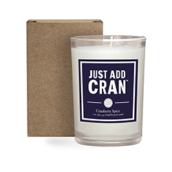 NEW - 8 Oz Cranberry Scented Candle In Gift Box