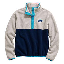 Color Block Sherpa Snap Fleece