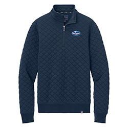 New - Men's Brooks Brothers Diamond Quilt 1/4-Zip